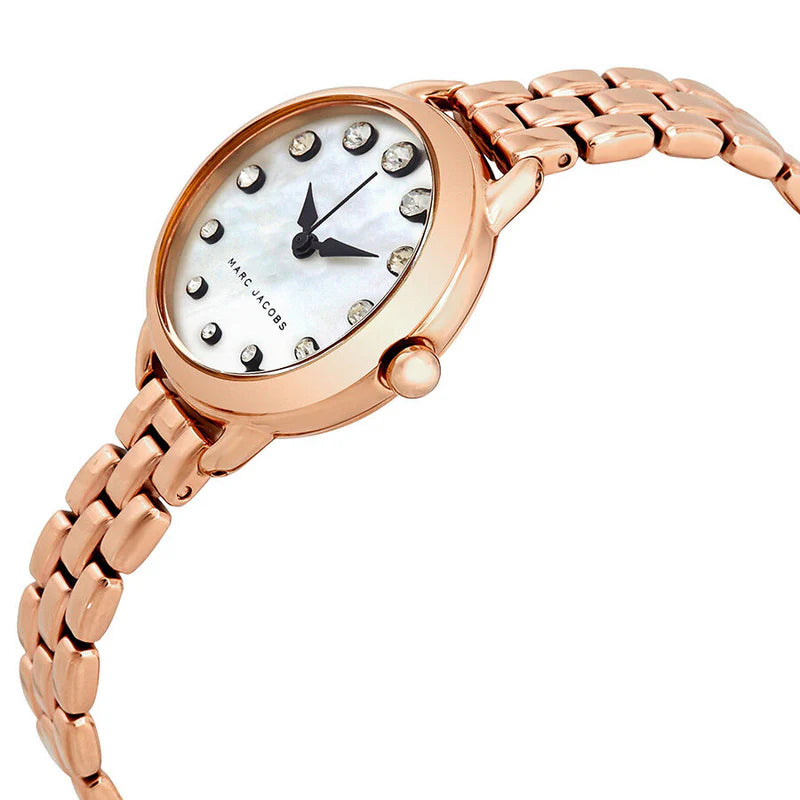 Ladies / Womens Betty Rose Gold Mother of Pearl Stainless Steel Marc Jacobs Designer Watch MJ3511