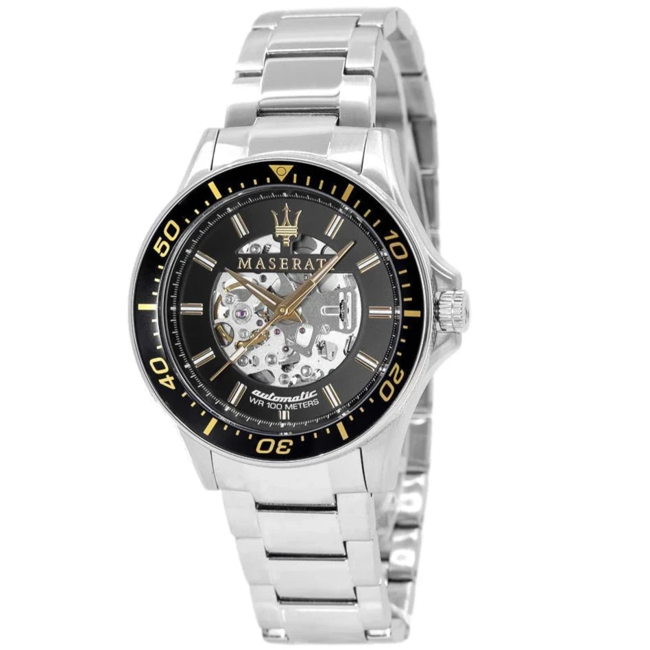 Maserati R8823140002 Sfida Automatic  Men's Silver Watch