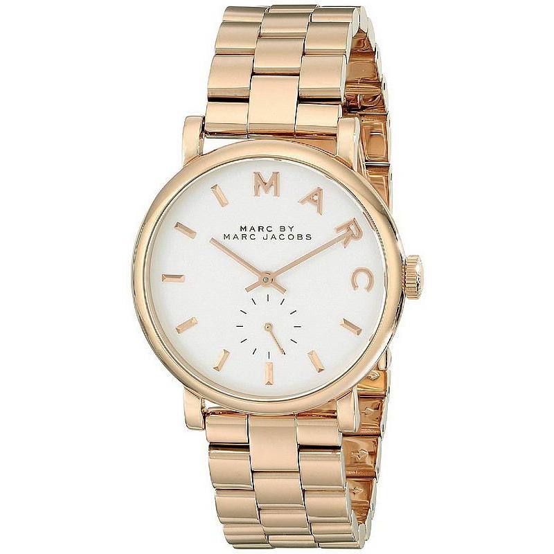 Ladies / Womens Baker Rose Gold Stainless Steel Marc Jacobs Designer Watch MBM3244