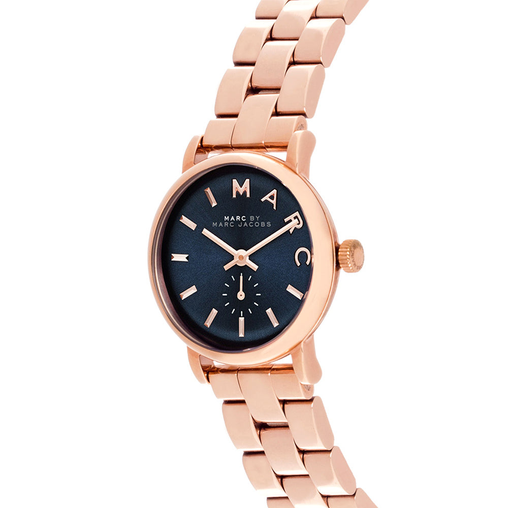 Ladies / Womens Baker Mini Rose Gold Stainless Steel Marc Jacobs Designer Watch MBM3332