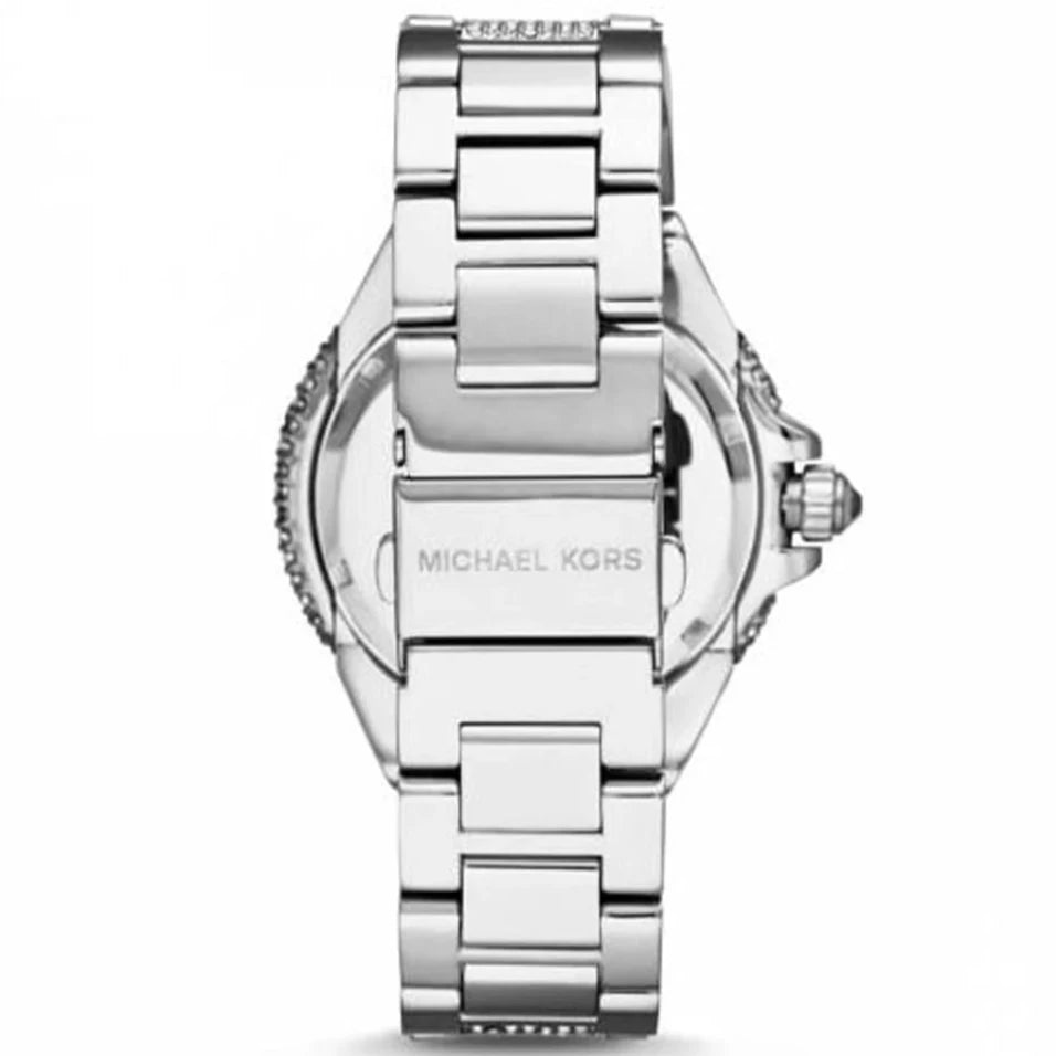 Michael Kors Ladies Silver Camille Glitz Watch MK5869