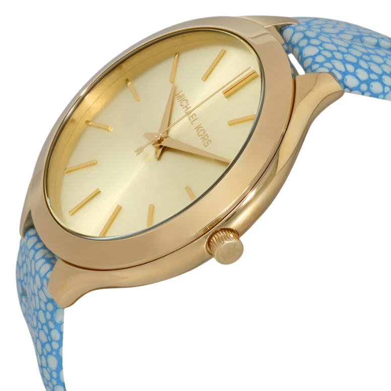 Michael Kors Slim Runway Ladies Blue Watch MK2478