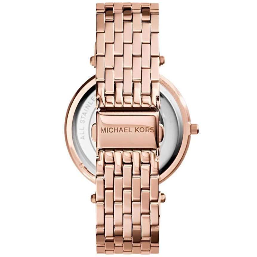 Ladies / Womens Darci Purple Two Tone Rose Gold Stainless Steel Michael Kors Designer Watch MK3400