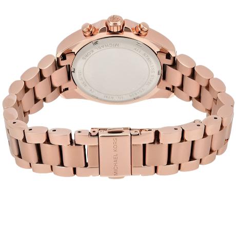 Ladies / Womens Bradshaw Mini Rose Gold Chronograph Michael Kors Designer Watch MK5799