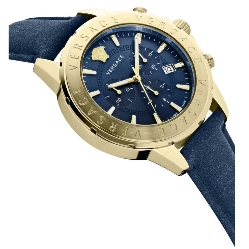 Versace VERG004-18 Casual Chrono Men's  Blue Watch