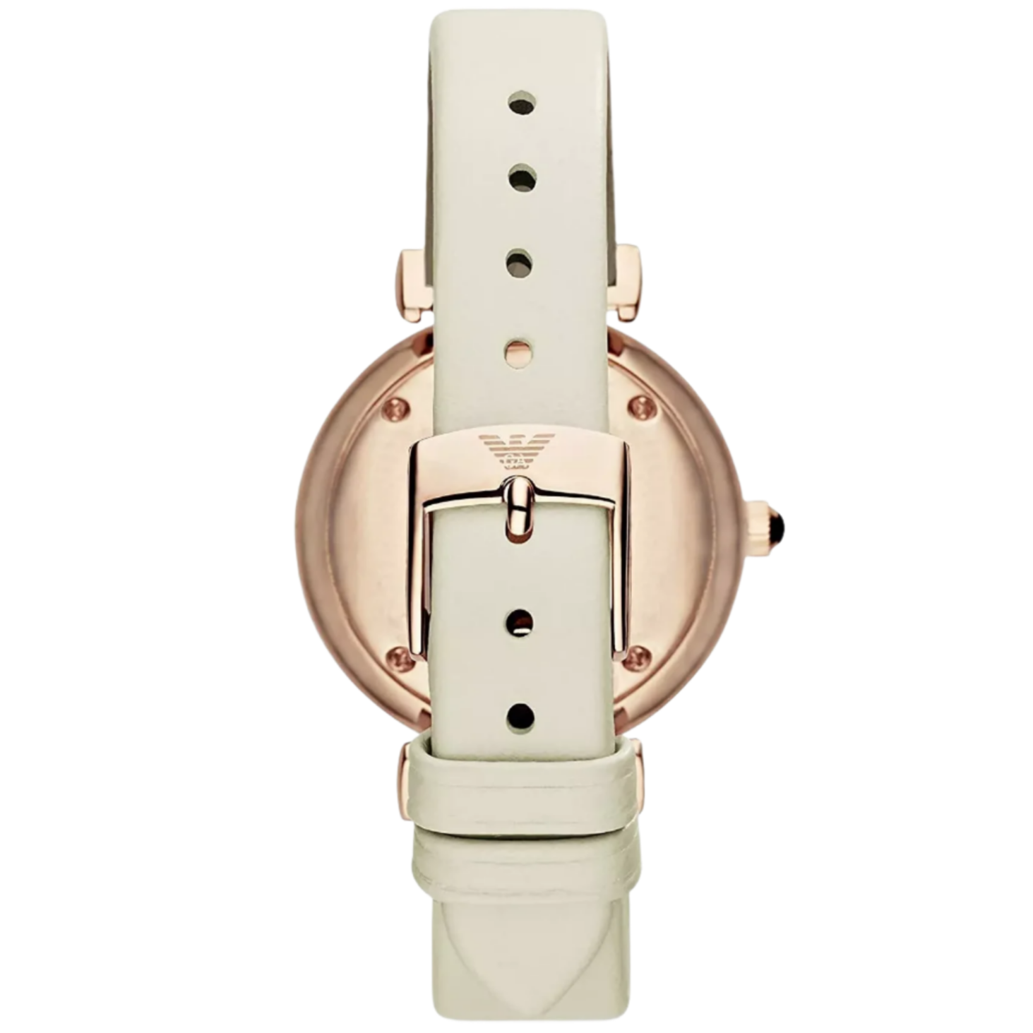 Emporio Armani Ladies Automatic Gianni T-Bar Cream Watch AR1769