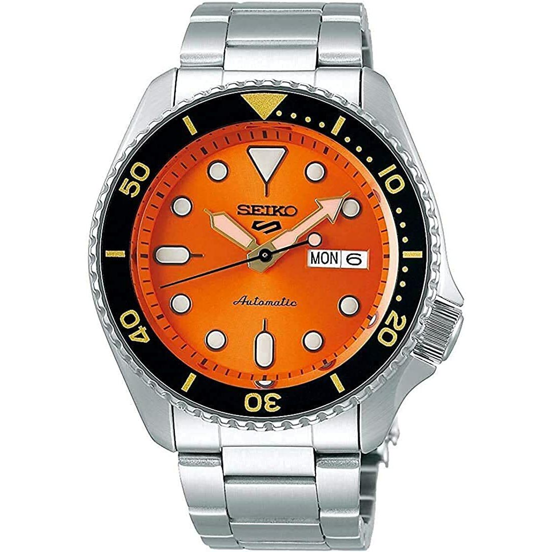 Seiko 5 Sports Auto Men's Orange Watch SRPD59K1