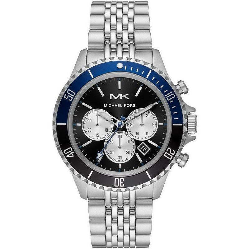 Michael Kors MK8749 Bayville Chrono Men's Silver Watch