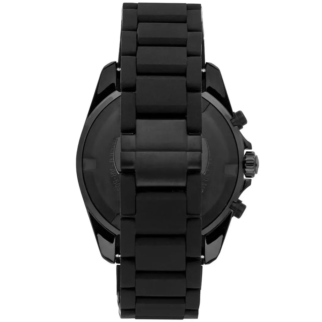 Mens / Gents Black Stainless Steel Chronograph Emporio Armani Designer Watch AR6092