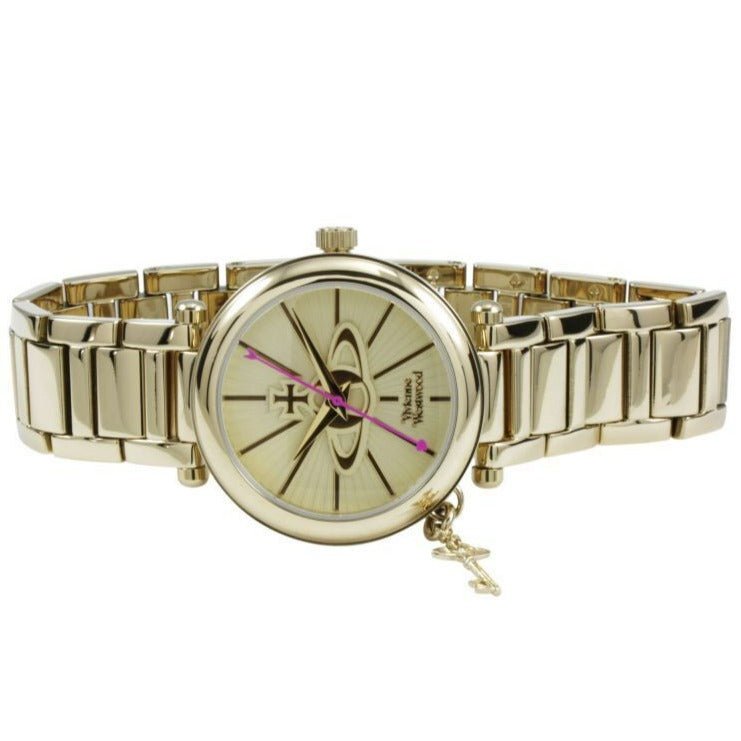 Vivienne Westwood VV006KGD Kensington II Gold Cream Ladies Watch VV006KGD