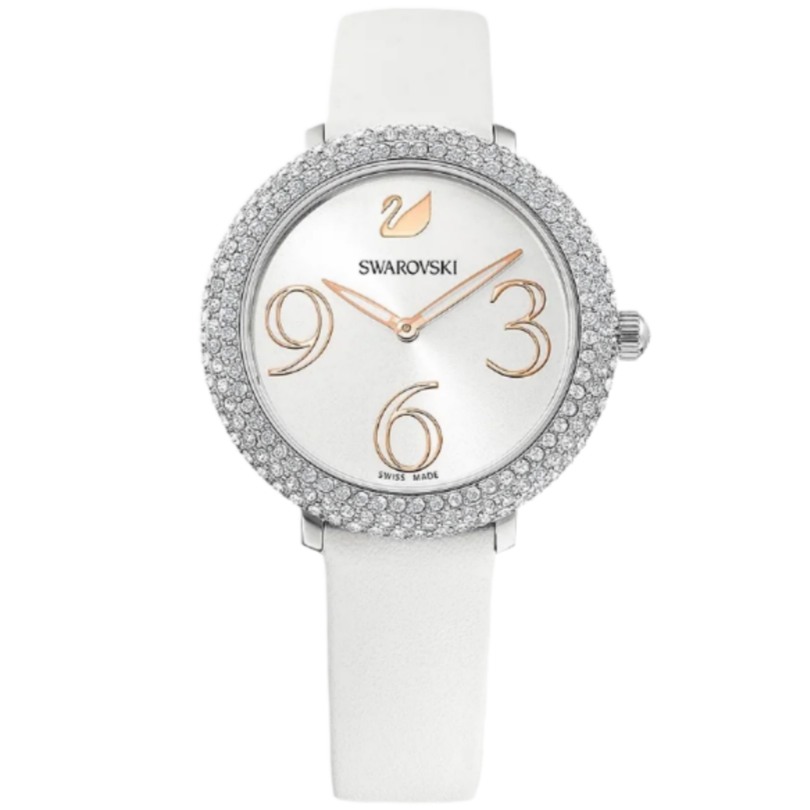 Swarovski Crystal Frost Ladies White Watch 5484070