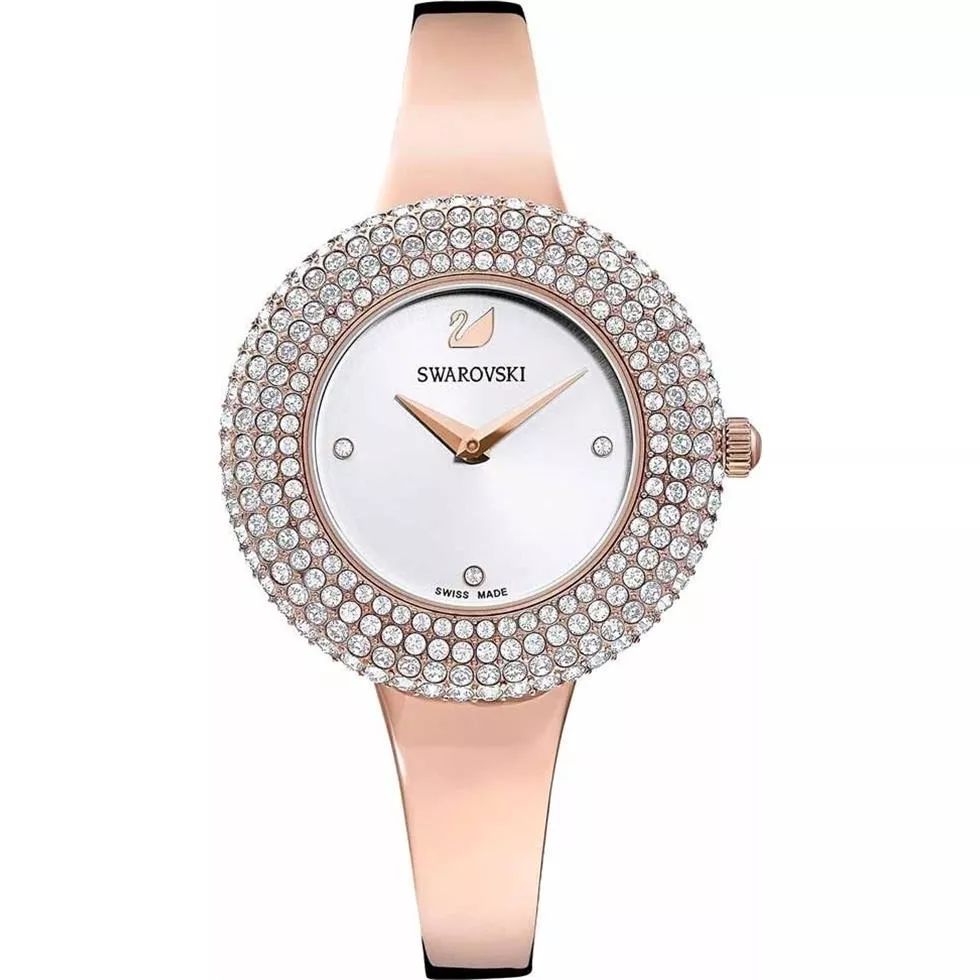 Swarovski Crystal Ladies Rose Gold Watch 5484073