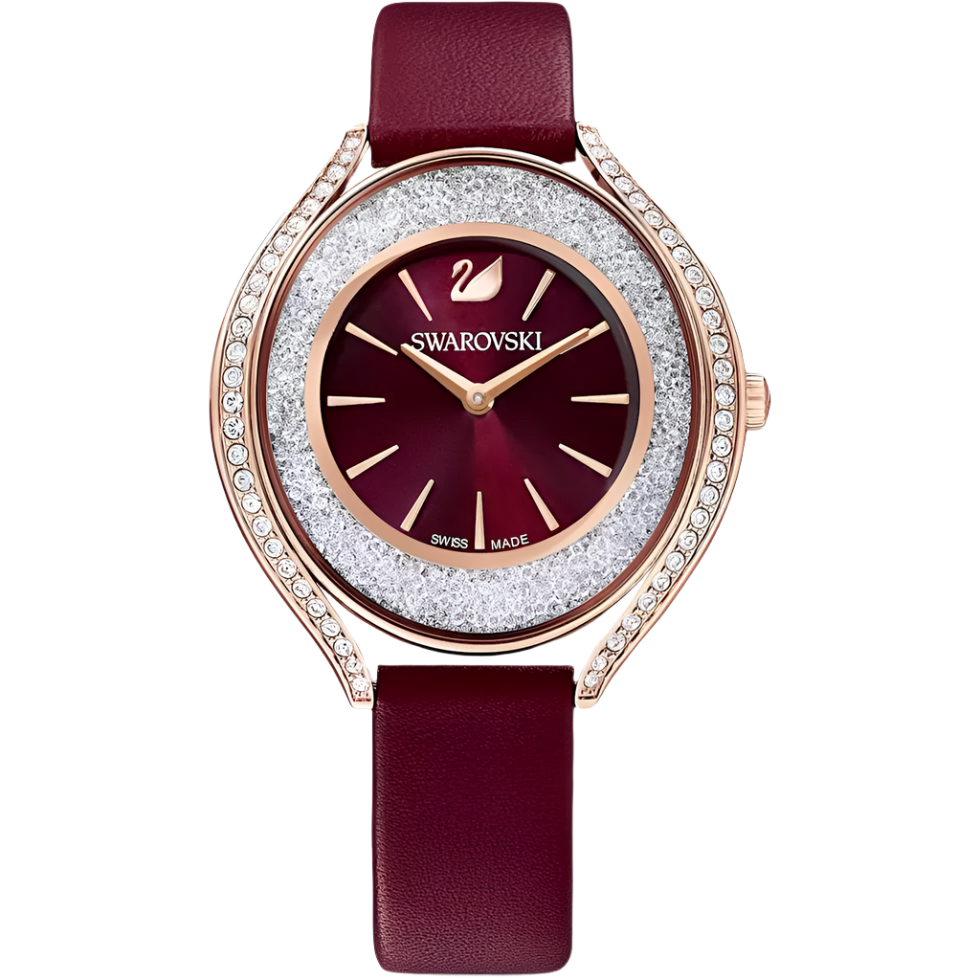 Swarovski Crystalline Oval Ladies Red Watch 5558637