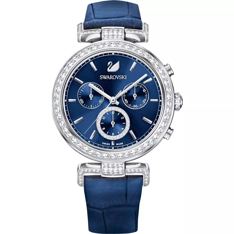 Swarovski Era Journey Chrono Ladies Blue Watch 5479239