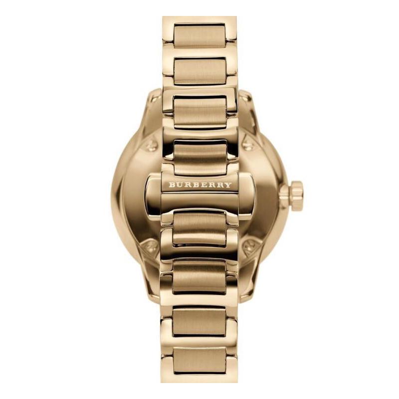 Ladies / Womens Gold The Classic Stainless Steel Burberry Designer Watch BU10109