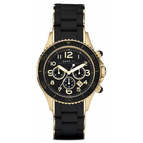 Ladies / Womens Black and Gold Stainless Steel Marc Jacobs Designer Watch MBM2552