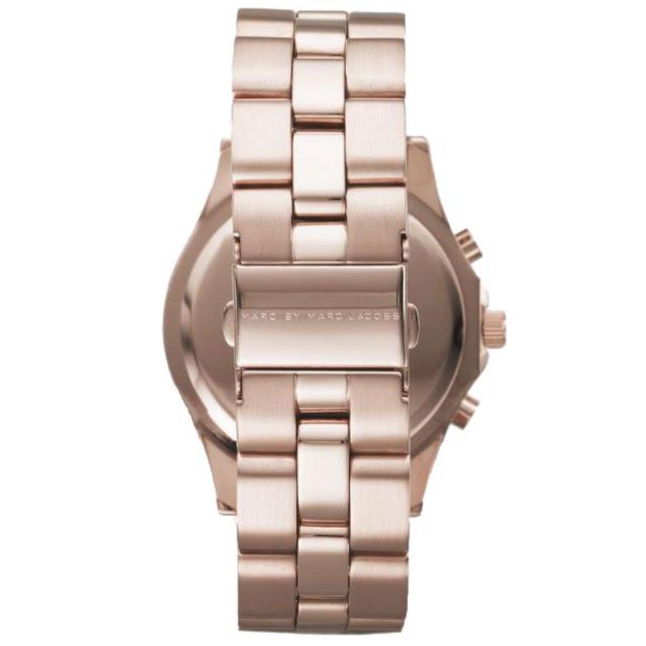 Ladies / Womens Rose Gold Stainless Steel Chronograph Marc Jacobs Designer Watch MBM3102