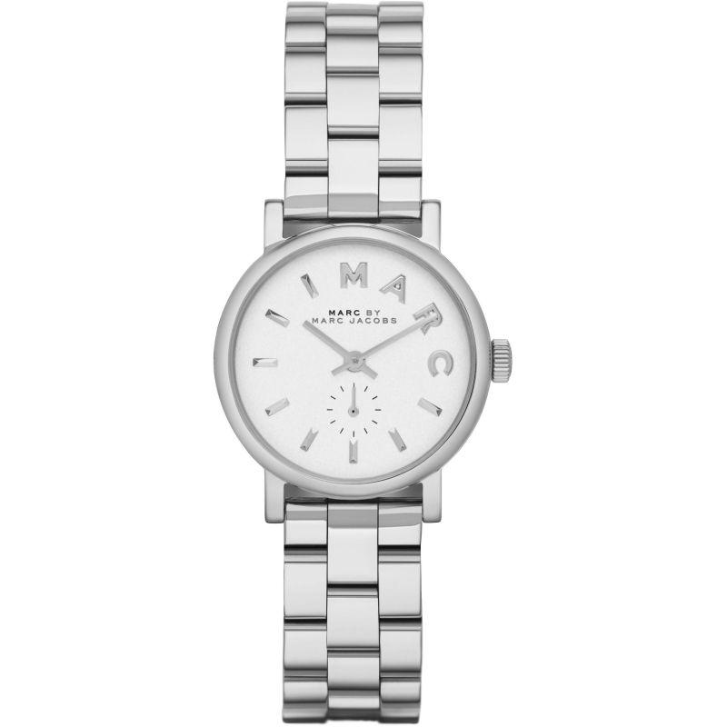 Ladies / Womens Mini Baker Silver Stainless Steel Marc Jacobs Designer Watch MBM3246