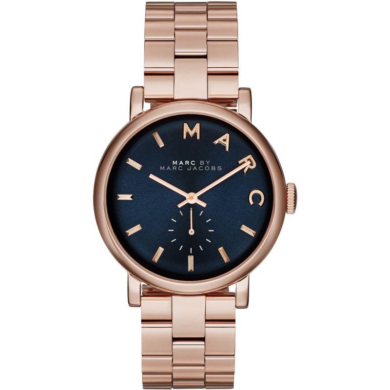 Ladies / Womens Baker Rose Gold Stainless Steel Marc Jacobs Designer Watch MBM3330