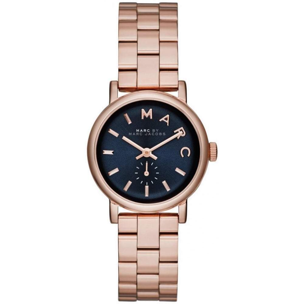 Ladies / Womens Baker Mini Rose Gold Stainless Steel Marc Jacobs Designer Watch MBM3332