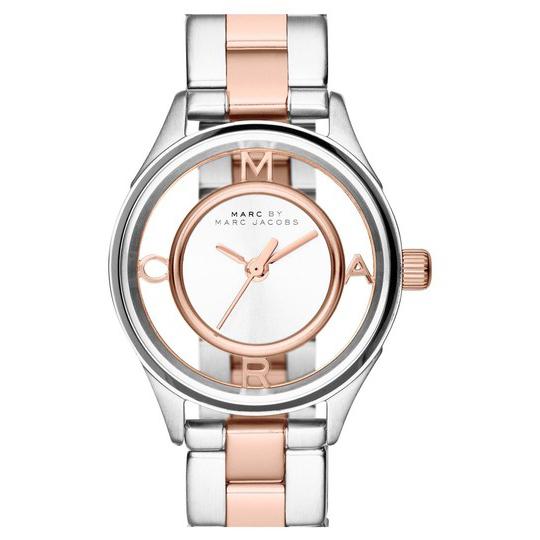 Ladies / Womens Tether Rose Gold Two-Tone Stainless Steel Marc Jacobs Designer Watch MBM3418