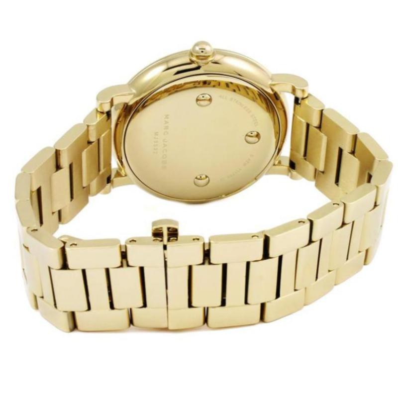 Ladies / Womens Roxy Gold Stainless Steel Marc Jacobs Designer Watch MJ3522