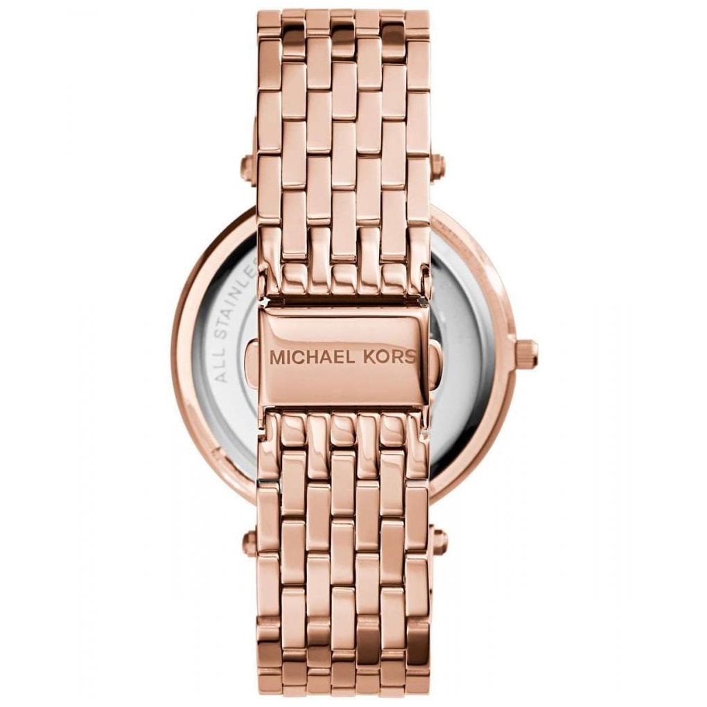 Ladies Darci Black and Rose Gold Stainless Steel Michael Kors Watch MK3402