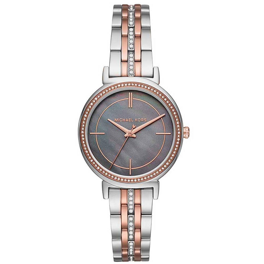 Ladies / Womens Cinthia Two-Tone Mother of Pearl Michael Kors Designer Watch MK3642