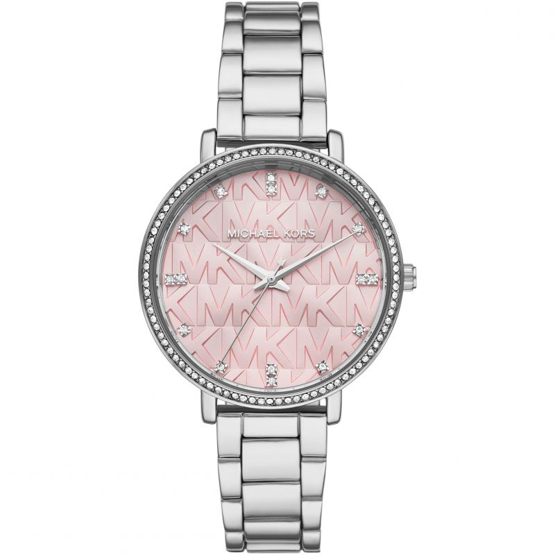 Michael Kors Silver Pyper Ladies Watch MK4631