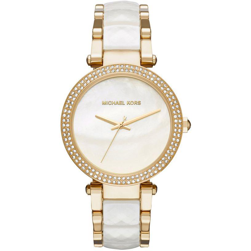 Ladies / Womens Parker Gold Tone Stainless Steel Michael Kors Designer Watch MK6400