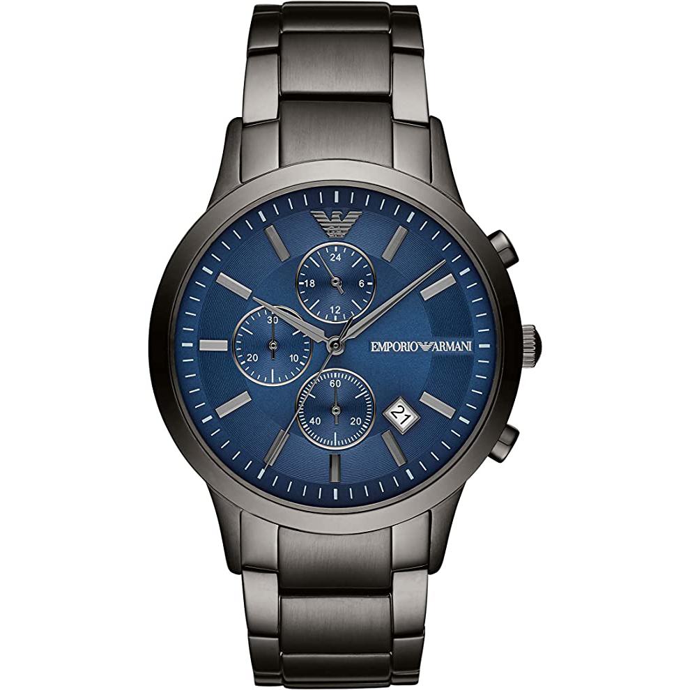 Mens / Gents Renato Grey Stainless Steel Chronograph Emporio Armani Designer Watch AR11215