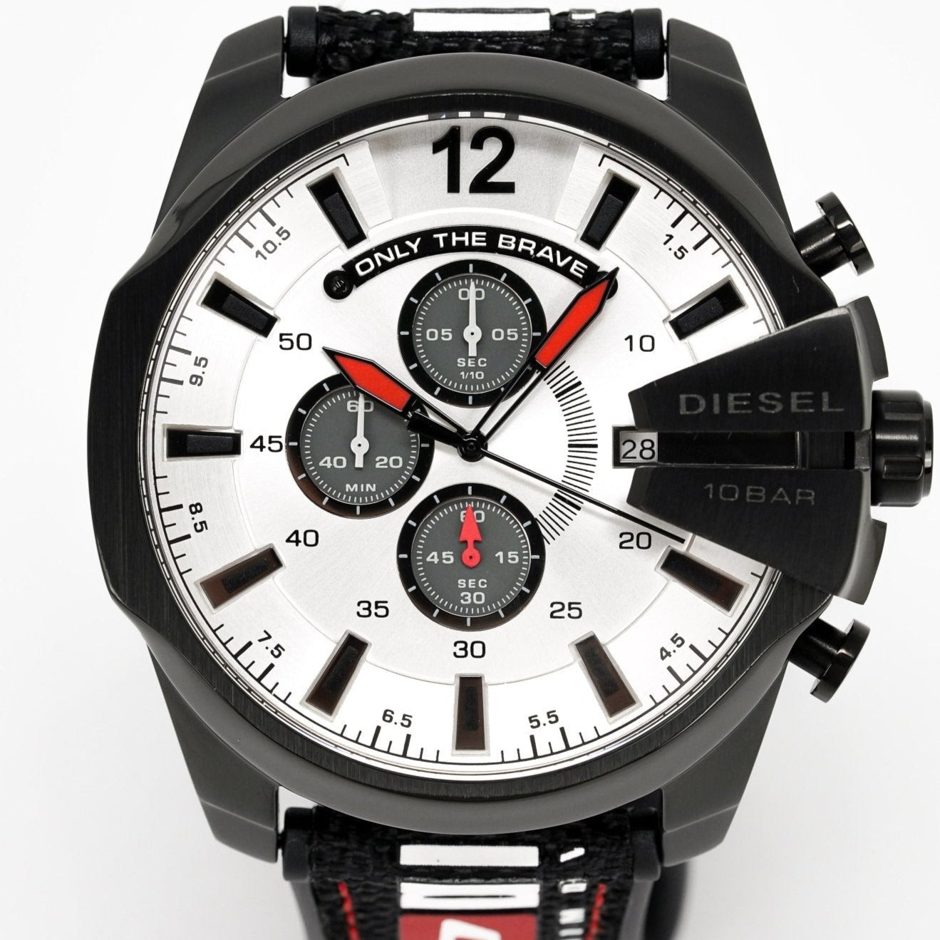 Diesel Men\'s Chronograph Mega Chief Black from DZ4512 RealWatch™ Watch Grey