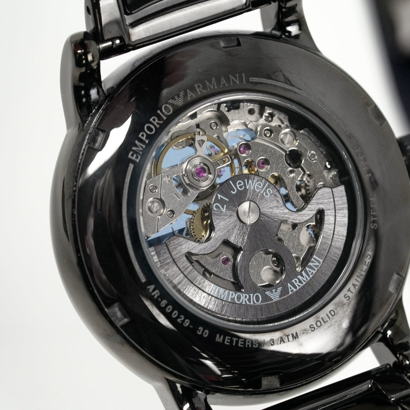 Emporio armani hotsell skeleton watch