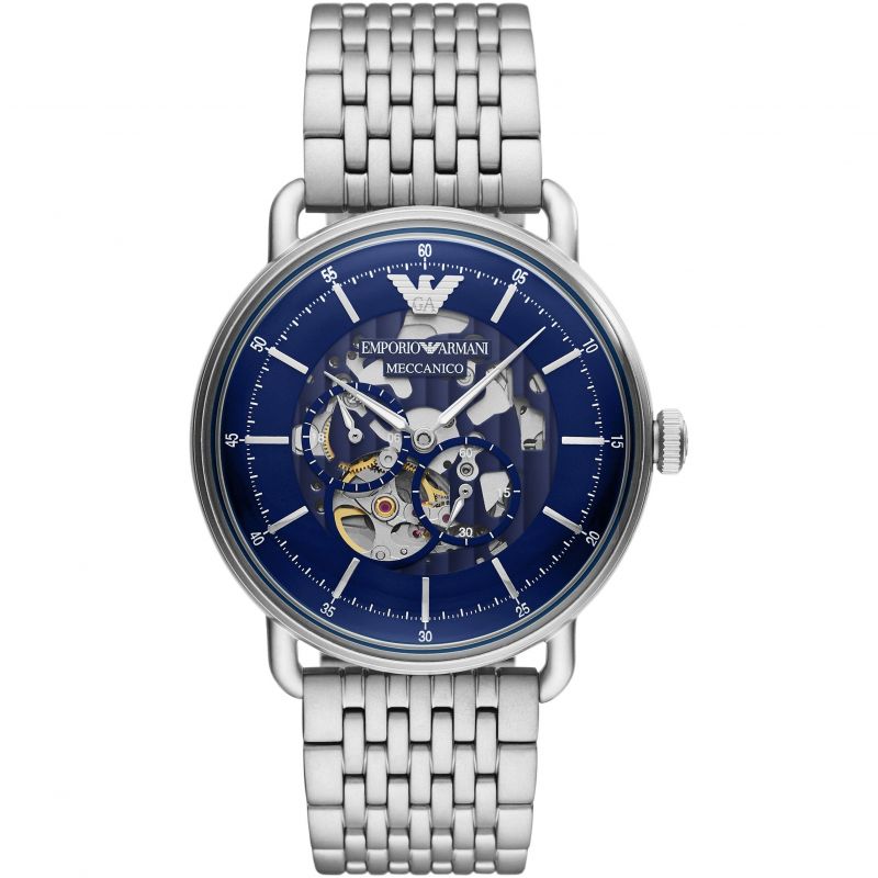 Emporio Armani Men's Automatic Meccanico Watch Skeleton AR60024 