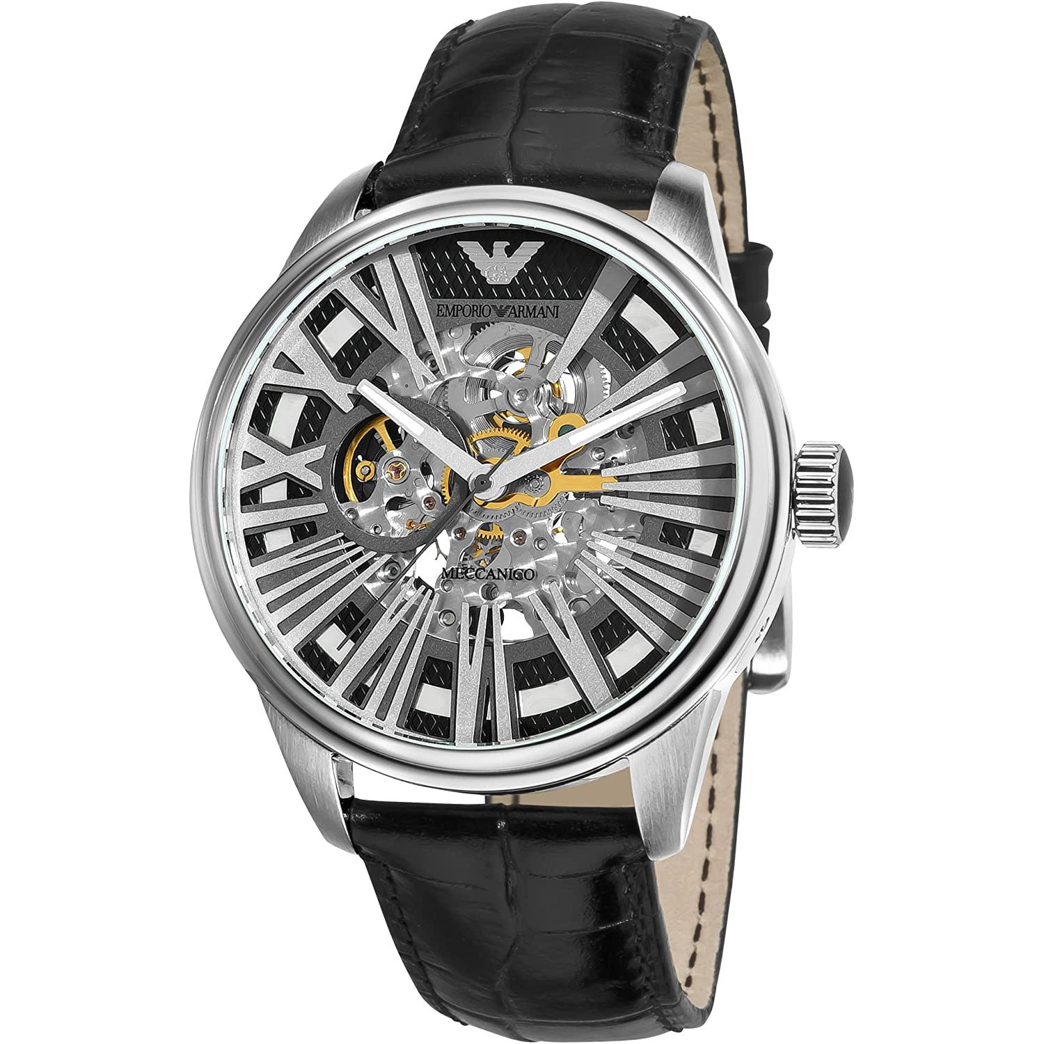 Emporio Armani Men's Automatic Meccanico Skeleton Watch AR4629