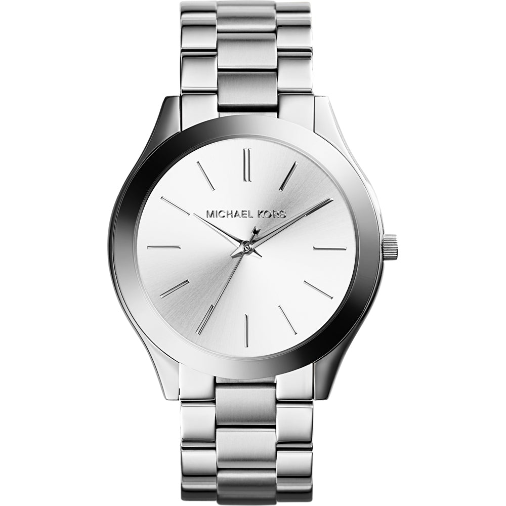 Michael Kors Ladies Watch Slim Runway Silver MK3178