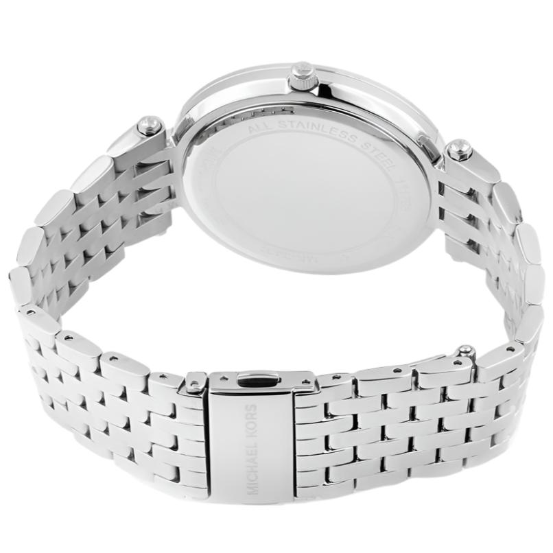 Ladies / Womens Darci Silver Diamonte Stainless Steel Michael Kors Designer Watch MK3437